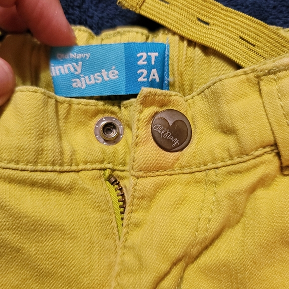 Bright yellow-green jeans 2T - Picture 2 of 4